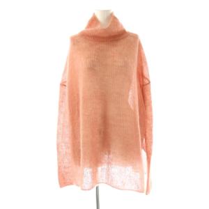 24AW KIDモヘヤタートルネックプルオーバー ニット セーター F ピンクベージュ /ES OS