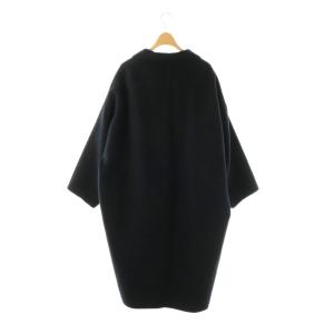 MUSE de Deuxieme Classe ウールアンゴラリバーコート ネイビー