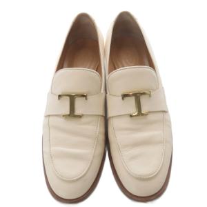 TOD'S 25SS T ローファー レザー 37 ベージュ XXW28K0JB60U13C204