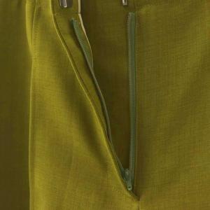 Theory 25SS City Twill Deep Pleated Pant パンツ ワイド ストレート 0 グリーン