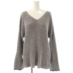 gelato pique 24AW セットアップ エアモコ×スムーズィーライン ニット プルオーバー ショートパンツ F グレー