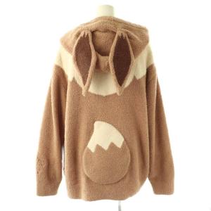 gelato pique ×ポケモンスリープ 24AW ベビモコ イーブイ パーカ&ショートパンツセット ルームウェア F キャメル