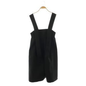 25SS WIDE-CULOTTES OVER-ALLS オーバーオール サロペット 38 黒 /CX