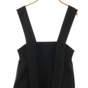 ENFOLD 25SS WIDE-CULOTTES OVER-ALLS オーバーオール サロペット 38 黒 /CX