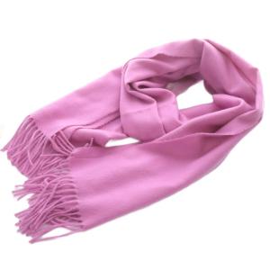 CA SOLID ストール UNITEDARROWS別注 マフラー フリンジ カシミヤ ピンク /SR