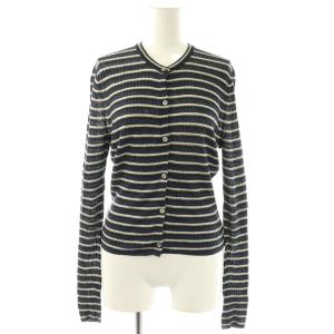 25SS NEO SAG HARBOR CROP CARDI S カーディガン ボーダー シアー S 紺
