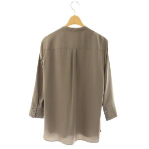 Theory PRIME GGT TIE BLOUSE シャツ ブラウス 前開き S グレー /CX OS