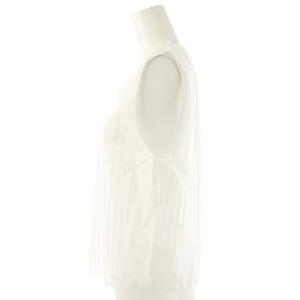 Theory 25SS LINEAR COTTON SL BD SHELL ブラウス シャツ シアー ストライプ S