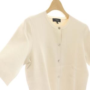 Theory 25SS WOOSTER CREPE KNIT SS CARDIGAN カーディガン ニット P ライトベージュ