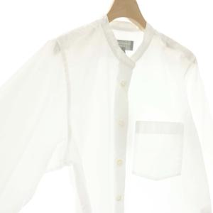 MARGARET HOWELL PLAIN POPLIN シャツ ブラウス 長袖 1 ホワイト /DF OS