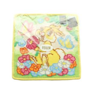 FEILER × ディズニー HAPPY SPRING ミスバニー タオルハンカチ 花柄 黄色 黄緑 マルチカラー /MI