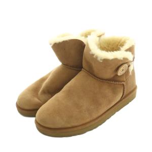 UGG australia ミニベイリーボタン ムートンブーツ ショートブーツ US9 26.0cm ベージュ 3352 /MI OS