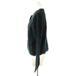 MACKINTOSH PHILOSOPHY MACKINTOSHPHILOSOPHY ツイード ニットジャケット ノーカラージャケット 38 ネイビー /DF OS