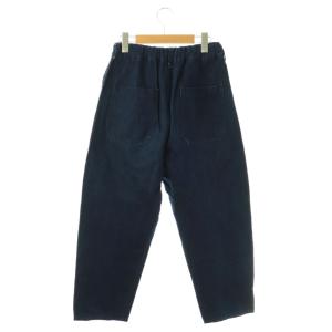 TRAVAIL MANUEL コットンリネンデニムユニティパンツ テーパード イージー M ネイビー 5072-51 /DF OS