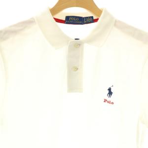 POLO RALPH LAUREN 半袖ポロシャツ カットソー S ホワイト /DO OS