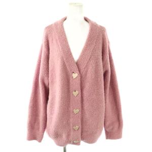 24SS Sweet ジャガードカーディガン ニット F ピンク /DF OS