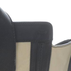 Chloe アリソン トートバッグ ハンドバッグ レザー バイカラー ベージュ ブラック /YO31