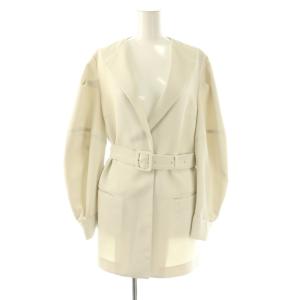 TWILL COLLARLESS JACKET ジャケット ノーカラー F オフホワイト /DO OS