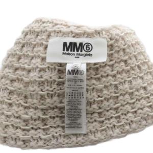 Maison Margiela MM6 帽子 ニットキャップ ビーニー アルパカ混 S ベージュ S52TC0050 /YO13