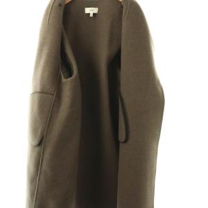 HYKE 17260 DOUBLE FACE COAT 1 ダークブラウン