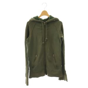 PARKA ダブルジップダメージパーカー 0 カーキ