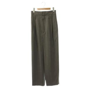 CINOH 24SS SUMMER WOOL HIGH WAIST PANTS パンツ タック ウール 38 グレー