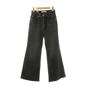 RIBCAGE BELLS フレア デニム パンツ 24 グレー