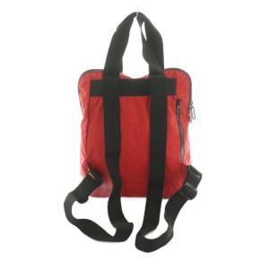LesportSAC × ピーナッツ スヌーピー リュックサック デイパック 総柄 赤 黒 /MI OS