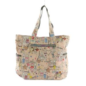 LesportSAC × フィフィラパン Fifi Lapin トートバッグ 総柄 ピンク マルチカラー /MI OS