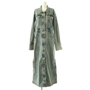 24AW I LINE DENIM SHIRT DRESS ワンピース デニムワンピ S ブルー /CX