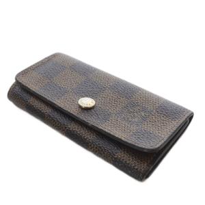 LOUIS VUITTON ダミエ ミュルティクレ4 キーケース 茶色 ブラウン N62631 /SR OH SH