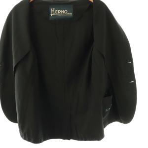 HERNO 撥水ナイロンストレッチジャケット 48 ブラック GA0091U