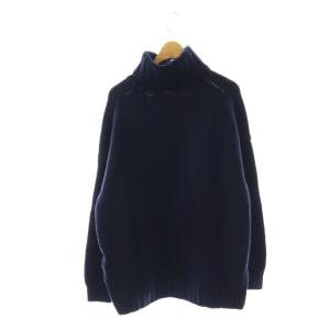 SLOANE 3G ジーロンラム×カシミヤ ドロップショルダー ニット 2 ネイビー /DF OS