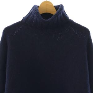 SLOANE 3G ジーロンラム×カシミヤ ドロップショルダー ニット 2 ネイビー /DF OS