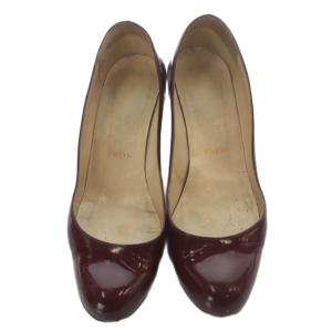 Christian Louboutin エナメル パンプス ハイヒール 36 ボルドー /SR