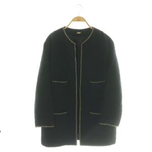 24AW chain ツイード ジャケット F ブラック