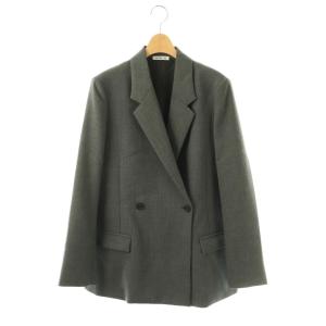 25AW WクロスEssentialジャケット 36 グレー