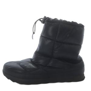W Nuptse Bootie V スノーブーツ ショート フラット US8 ブラック /YO37