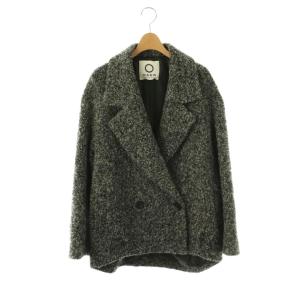 マルゥ MARW ミックス ボアコート ショートコート アウター アルパカ混 36 グレー /CX OS