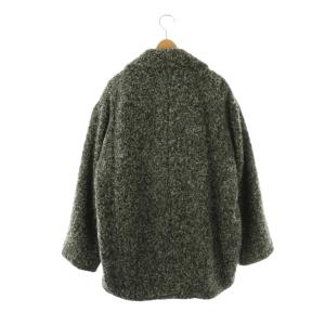 UNITED ARROWS マルゥ MARW ミックス ボアコート ショートコート アウター アルパカ混 36 グレー /CX OS