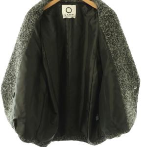 UNITED ARROWS マルゥ MARW ミックス ボアコート ショートコート アウター アルパカ混 36 グレー /CX OS