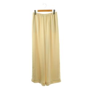 25AW Plage double satin minimal パンツ イージー 38 アイボリー /DO