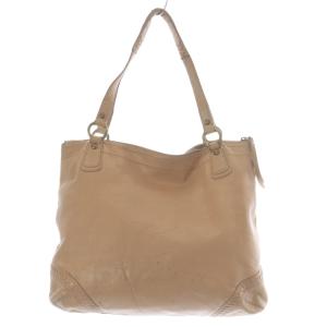 COACH ポピー レザー トートバッグ ベージュ 19018 /YO6