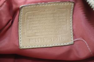 COACH ポピー レザー トートバッグ ベージュ 19018 /YO6