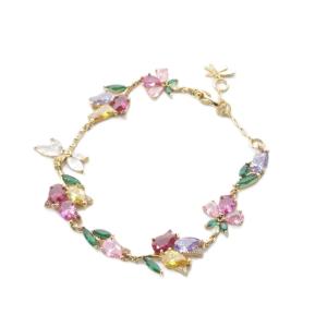 グリーンハウス フローラル ブレスレット ゴールド色 /SR