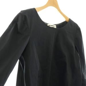 JIL SANDER プルオーバートップス ブラウス 長袖 34 ブラック 565402 WF251412 /DO OS