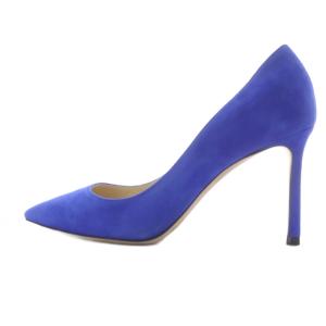 JIMMY CHOO スエード パンプス 35 青 ブルー /SR