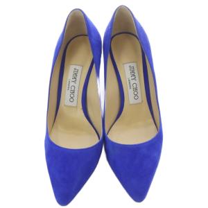 JIMMY CHOO スエード パンプス 35 青 ブルー /SR