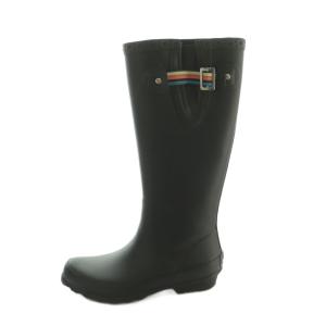 PAUL SMITH レインブーツ ロングブーツ シグネチャーストライプ 24.0-24.5cm 黒 /MI OS