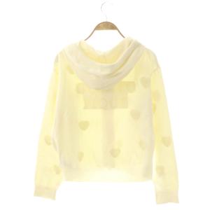 gelato pique 25SS ハートJQDクロップドパーカー ジップアップ F イエロー /DO OS